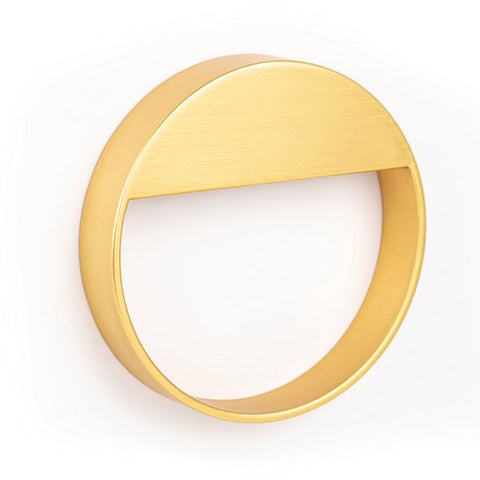 Bau Circular Handle 90mm Brushed Gold