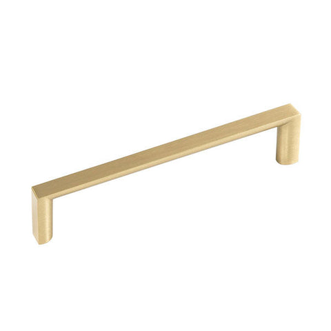 Momo Handles Dallas D Handle Brushed Matt Brass FDH128.BMB - The Blue Space