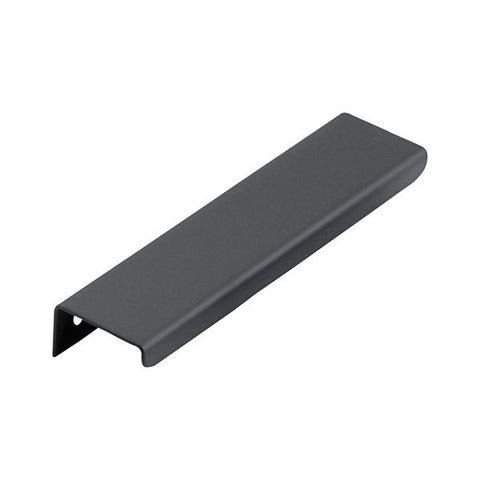 Momo Handles Ferrara Lip Pull 128mm Matt Black - The Blue Space