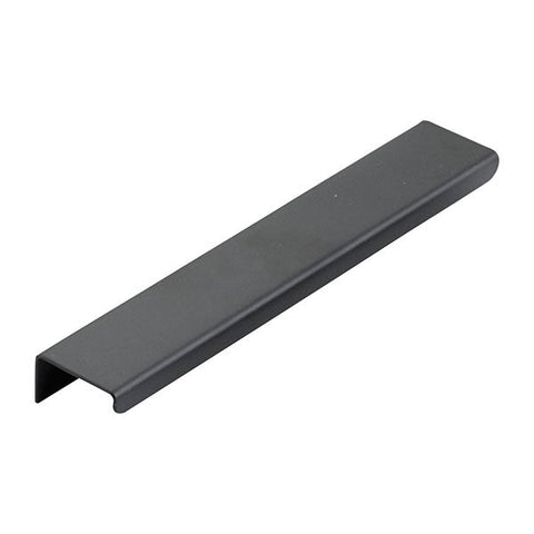 Momo Handles Ferrara Lip Pull 160mm Matt Black - The Blue Space