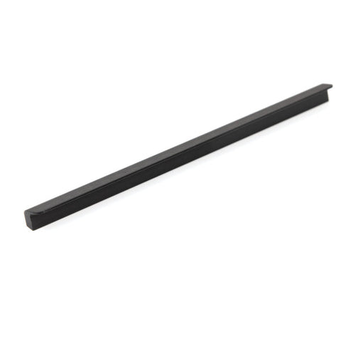 Momo Handles Flapp Pull Handle Brushed Black | The Blue Space