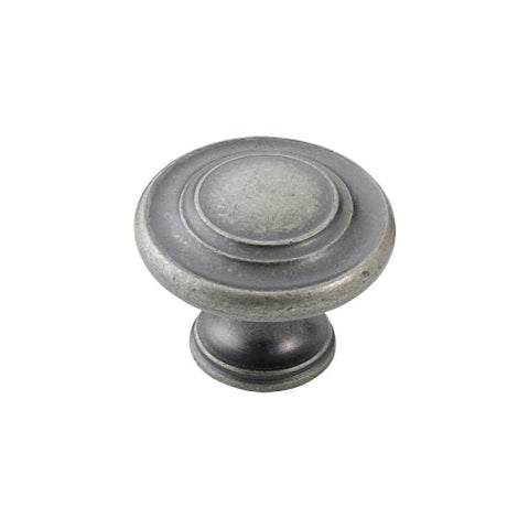 Florencia Concentric Knob 33mm European Pewter