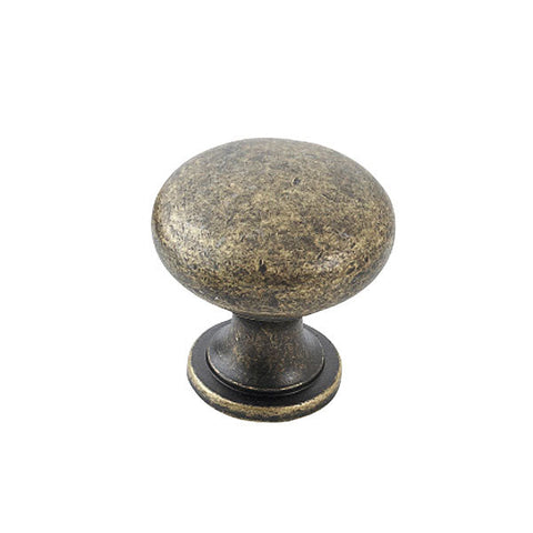 Florencia Plain Knob 29mm Antique Brass