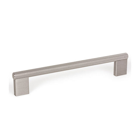 Momo Handles Graf Knurled D Handle Dull Brushed Nickel 160mm - The Blue Space