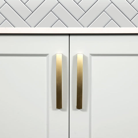 New Hampton D Handle 160mm Matt Brass