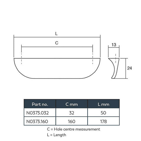 Nick Pull Handle Brushed Nickel