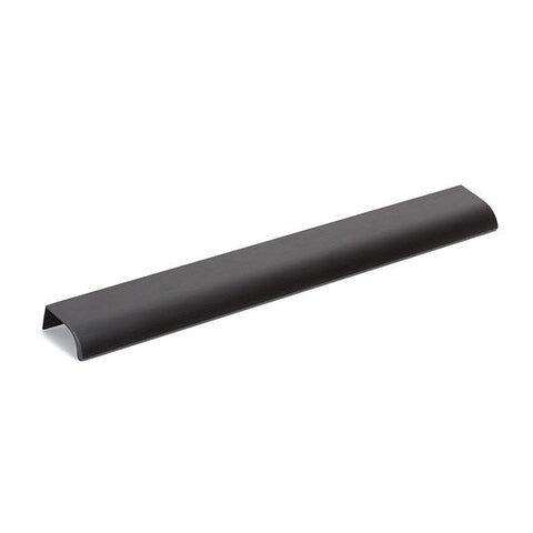 Momo Handles Ona Lip Pull Handle 256mm Brushed Black - The Blue Space