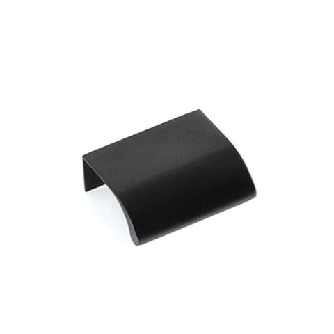 Momo Handles Ona Lip Pull Handle 32mm Brushed Black - The Blue Space