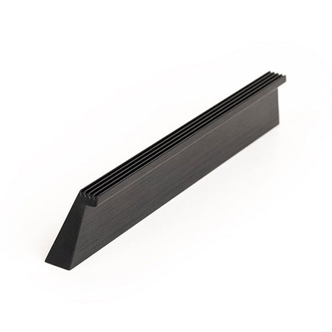 Momo Handles Rail D Handle 160mm Brushed Black - The Blue Space