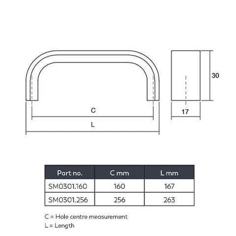 Sense Mini D Handle Dull Brushed Nickel