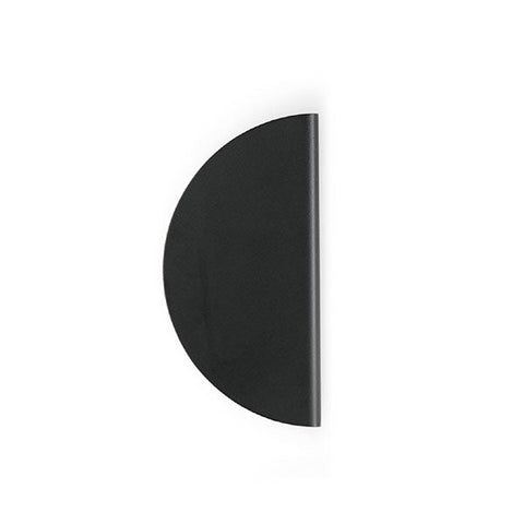 Momo Handles Sola Half Round Lip Pull 120mm Matt Black - The Blue Space