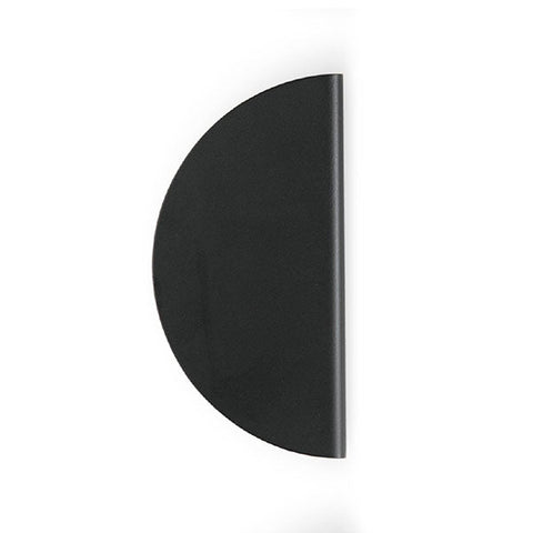 Momo Handles Sola Half Round Lip Pull 160mm Matt Black - The Blue Space