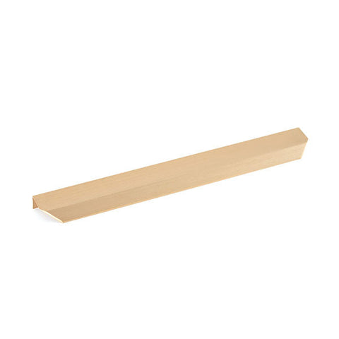 Momo Handles Vann Lip Pull Handle 256mm Brushed Dark Brass - The Blue Space