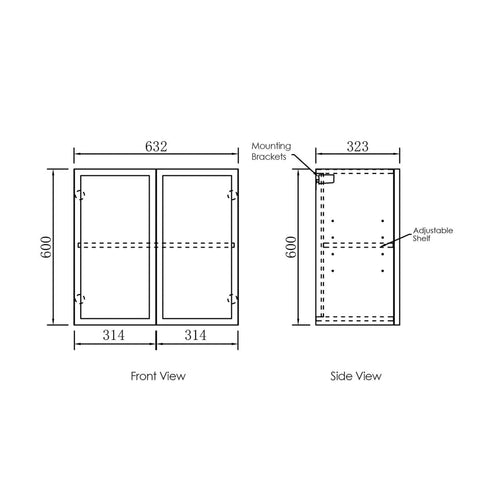 Hampshire Black Laundry Set 1715x600x2100 (Set B)