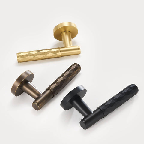 Polo Solid Brass Door Lever | Bronze