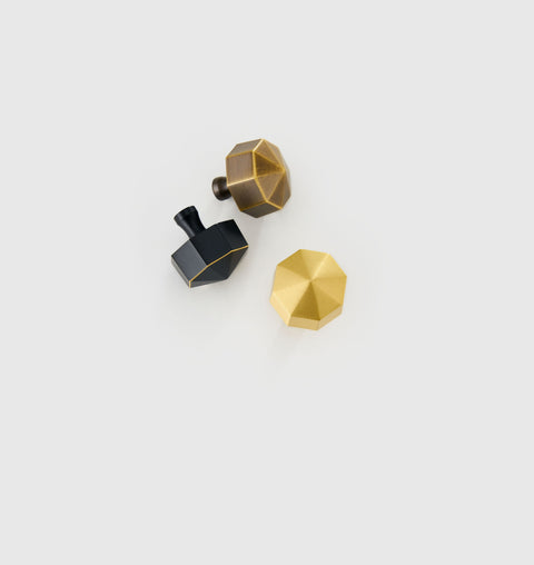 Ronald Solid Brass Knob | Gold S - M