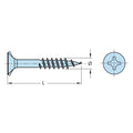Häfele galvanised countersunk screws