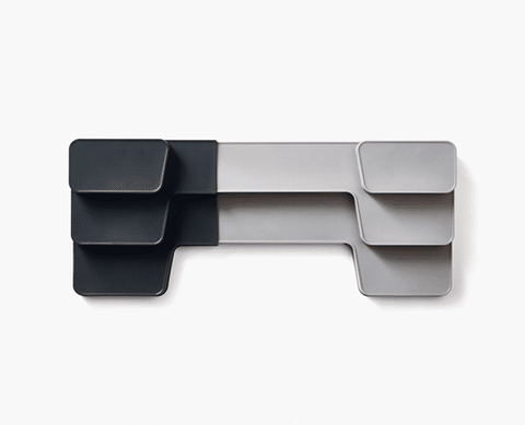 CupboardStore™ Expandable Grey Tiered Organiser
