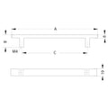 Aluminium Furniture Handle Finish: Silver coloured, anodised Hole centres: 96 mm320 mm Dimensions: 146 x 30 mm370 x 30 mm Note: Please order screws separately:022.35.225: 22mm Screws for use with all Häfele handles where panel thickness is 16 - 18mm022.35