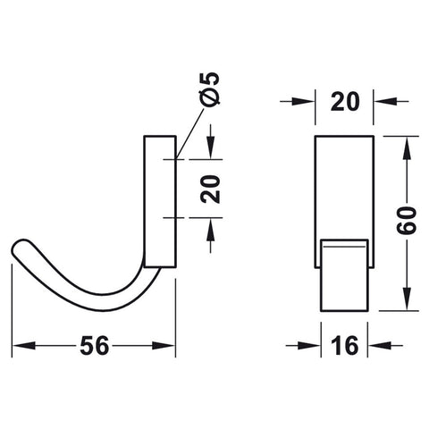 Coat Hook | 3 Finishes