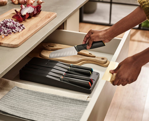 10-piece Multicolour In-drawer Knife & Utensil Set