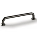 Furniture Handle H1715 Material: Zinc-alloy Finish: Chrome plated polishedCopper plated polishedTin plated antiqueNickel plated black polishedWhite mattBlack matt Hole Centres: 128 mm160 mm Dimensions: 144 x 28 mm176 x 28 mm Note: Please order screws sepa