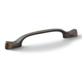Furniture Handle H1970 Finish: Iron ColouredAntique TinAntique Brass Hole centres: 128/160 mm Dimensions: 170 x 25 mm Note: Please order screws separately:022.35.225: 22mm Screws for use with all Häfele handles where panel thickness is 16 - 18mm022.35.387