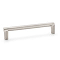 Furniture Handle H2120 Material: Zinc alloy Finish: Nickel plated, brushedAntique PewterChrome plated, polished Hole centres: 160 mm128 mm320 mm Dimensions: 174 x 32 mm Note: Please order screws separately:022.35.225: 22mm Screws for use with all Häfele h