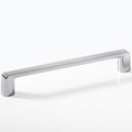 Furniture Handle H1390 Finish: Chrome plated polishedNickel plated brushed Hole centres: 128 mm192 mm Dimensions: 148 x 32 mm212 x 32 mm Note: Please order screws separately:022.35.225: 22mm Screws for use with all Häfele handles where panel thickness is