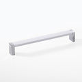 Furniture Handle H1365 Finish: White, Nickel plated brushedBlack, Nickel plated brushed Hole centres: 192 mm Dimensions: 202 x 30 mm Note: Please order screws separately:022.35.225: 22mm Screws for use with all Häfele handles where panel thickness is 16 -