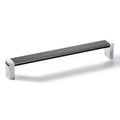 Furniture Handle H1365 Finish: White, Nickel plated brushedBlack, Nickel plated brushed Hole centres: 192 mm Dimensions: 202 x 30 mm Note: Please order screws separately:022.35.225: 22mm Screws for use with all Häfele handles where panel thickness is 16 -