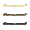 Furniture Handle H1925 Finish: Brass Brushed PlatedAntique Brass PlatedBlack Matt Hole centres: 160 mm Dimensions: 176 x 36 mm Note: Please order screws separately:022.35.225: 22mm Screws for use with all Häfele handles where panel thickness is 16 - 18mm0