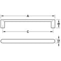 Furniture Handle H1950 Material: Zinc alloy Finish: Brushed Black, Used LookNickel Brushed, PlatedBlack MattSilver Coloured Hole centres: 96 mm128 mm160 mm192 mm Dimensions: 108 x 26 mm140 x 26 mm172 x 26 mm204 x 26 mm Note: Please order screws separately