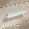 Furniture Handle H1975 Material: Zinc alloy Finish: Black MattBlack Nickel BrushedNickel Brushed Hole centres: 160 mm32 mm Dimensions: 200 x 23 mm52 x 23 mm Note: Please order screws separately:022.35.225: 22mm Screws for use with all Häfele handles where