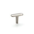 Furniture Knobs H2140 Material: Zinc alloy Finish: Black MattWhite MattNickel BrushedGold BrushedChrome Polished Dimensions: 46 x 31 mm Note: Please order screws separately:022.35.225: 22mm Screws for use with all Häfele handles where panel thickness is 1
