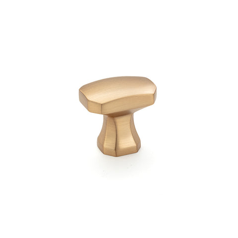 Häfele Furniture Knob in brushed gold