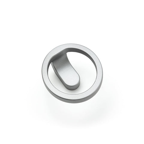 Häfele Furniture Knob in matt metallic grey