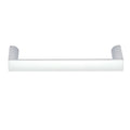Furniture Handle Studio Finish: Chrome plated polishedChrome plated mattStainless steel coloured Hole centres: 96 mm128 mm160 mm224 mm288 mm392 mm Dimensions 104 x 27 mm134 x 27 mm168 x 27 mm232 x 27 mm296 x 27 mm406 x 27 mm Note: Please order screws sepa