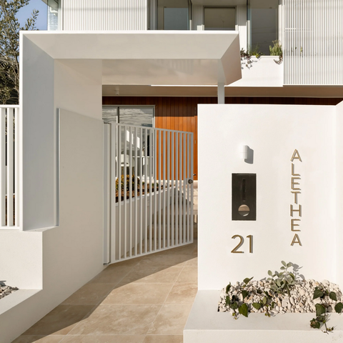 10–20cm smooth solid brass floating letters, stylish signage for doors, walls, and furniture