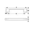 Furniture Handle Urban Finish: Nickel plated brushed Hole centres: 128 mm160 mm224 mm288 mm Dimensions: 156 x 29 mm188 x 29 mm252 x 29 mm316 x 29 mm Note: Please order screws separately:022.35.225: 22mm Screws for use with all Häfele handles where panel t
