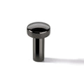 Furniture Handle H1340 Material: Zinc-alloy Finish: Chrome plated polishedNickel plated brushedWhite mattBlack mattIron coloured used look Diameter: 20 mm Height: 31 mm Note: Please order screws separately:022.35.225: 22mm Screws for use with all Häfele h