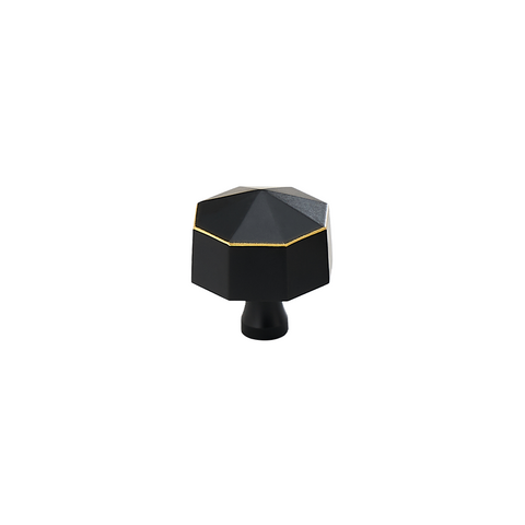 Ronald Solid Brass Knob | Black S - M