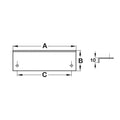 Furniture Handle Studio Finish: Matt brushed Hole centres: 60 mm85 mm Dimensions: 75 x 36 mm100 x 34 mm Note: Please order screws separately:022.35.225: 22mm Screws for use with all Häfele handles where panel thickness is 16 - 18mm022.35.387: 38mm Screws