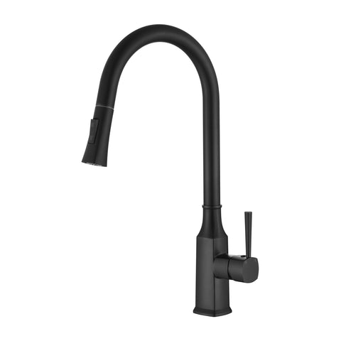 HEL005BK – Helena Pull Out Kitchen Mixer – Matt Black