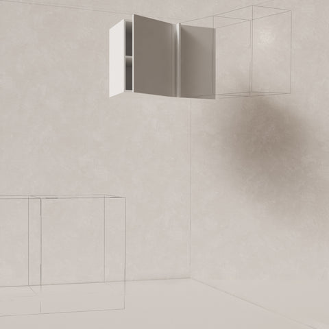 Overhead Cabinet – Medium – Adjustable Corner