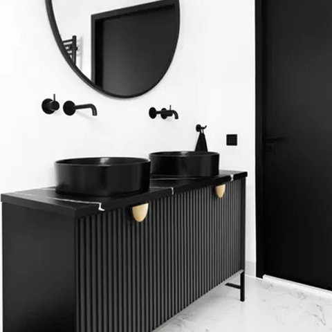 Vanity MARLO Wall Hung 1500mm Matte Black