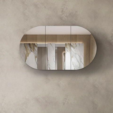 COOGEE Shaving Cabinet 1500mm Natural Oak with Optional LED