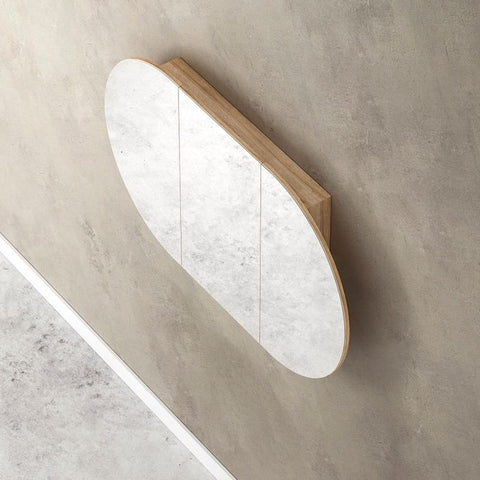 COOGEE Shaving Cabinet 1500mm Natural Oak with Optional LED