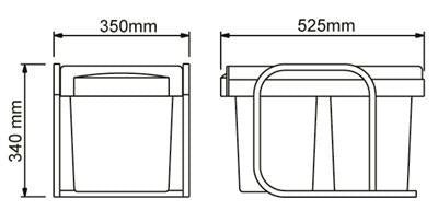Kimberley Kitchen Tidy Bin