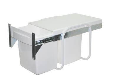 Kimberley Krb06d Kitchen Tidy Twin Bin White 2 X 15ltr